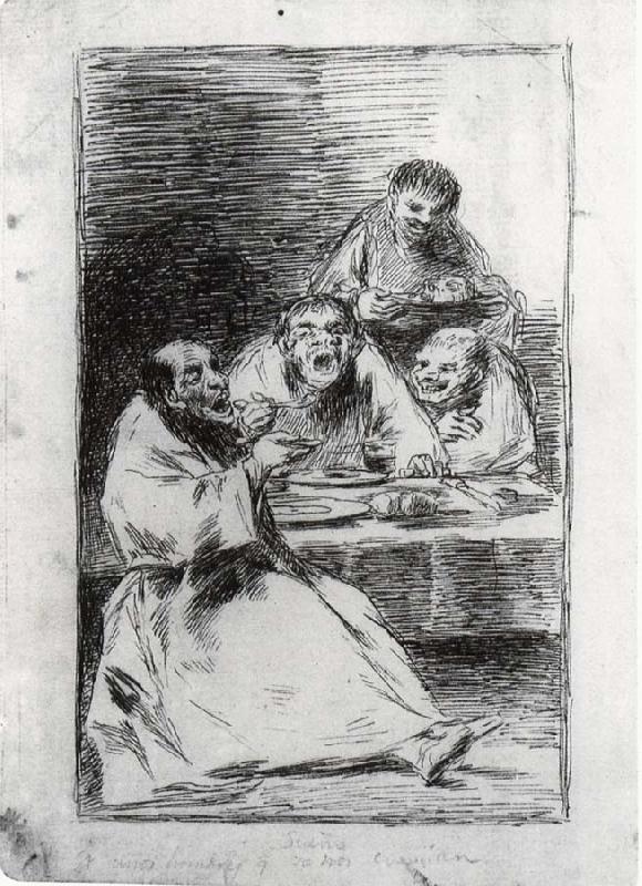Francisco Goya Sueno De unos hombres oil painting image